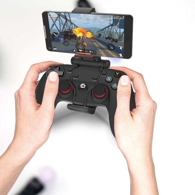 Manette Gaming sans fil Bluetooth / 2.4GHz / filaire Avec clip pour Smartphone Compatible PC, PS3 et Android