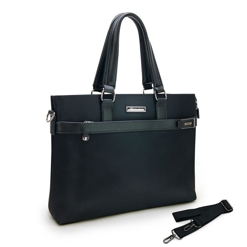 Sacoche affaire ordinateur 15,6'' multi compartments simili cuir noir