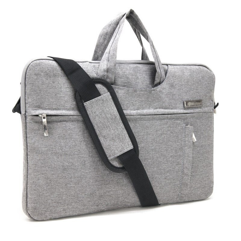 Sacoche élégance ordinateur 15.6'' polyester oxford gris chiné