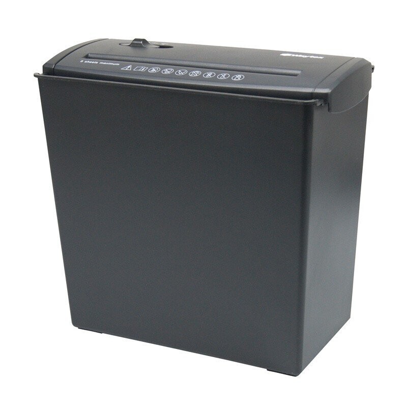 Destructeur de documents 5 feuilles A4 coupe droite 10 litres Waytex