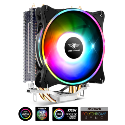 Ventilateur Spirit of Gamer CPU Aircooler ARGB AMD et Intel