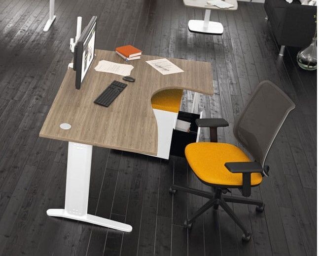 Bureau ergonomique  Star avec retour