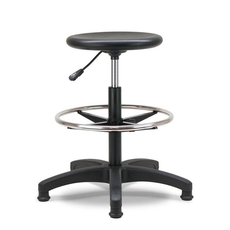 Tabouret haut de bureau « Alaya » réglable en hauteur 55 – 79 cm noir
