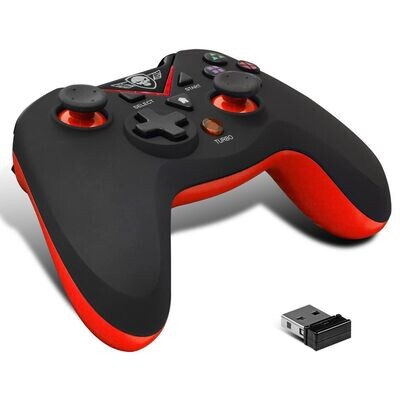 Manette SOG Wireless Gamepad 2.4G Manette ss fil rouge pour PC / PS3