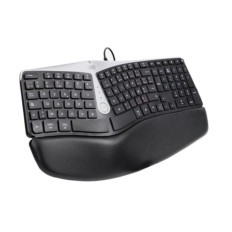 Clavier Ergonomique filaire avec repose-poignets intégré