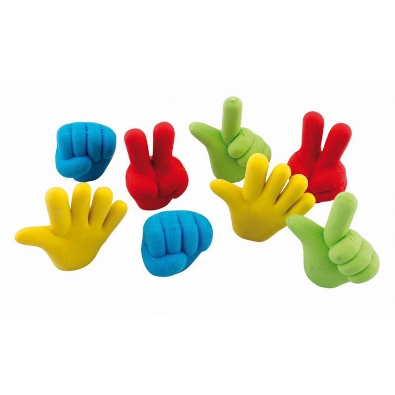 Gomme en forme de MAIN pour le bout de crayon