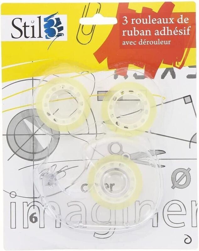 SCOTCH les 3 ROULEAUX + DEVIDOIR RUBAN ADHESIF SCOTCH les 3 ROULEAUX + DEVIDOIR RUBAN ADHESIF