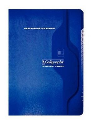 Répertoire clairefontaine piqûre papier surfin couverture carte couchée vernie 170x220mm 96 pages 70g 5x5mm.