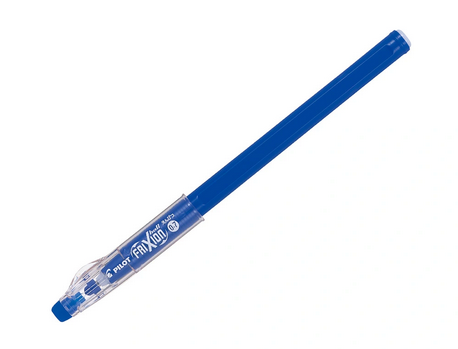 Frixion ball stick roller encre gel bleu 0.7 mm.