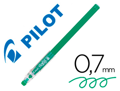 Frixion ball stick roller encre gel vert 0.7 mm.