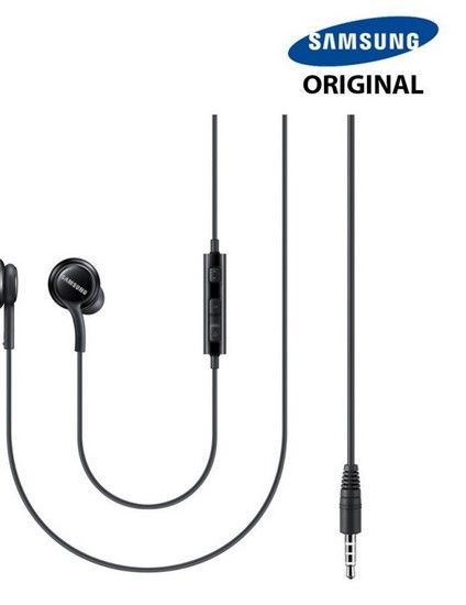 Écouteurs Samsung Noir - Prise jack - avec boîte (Officiel)