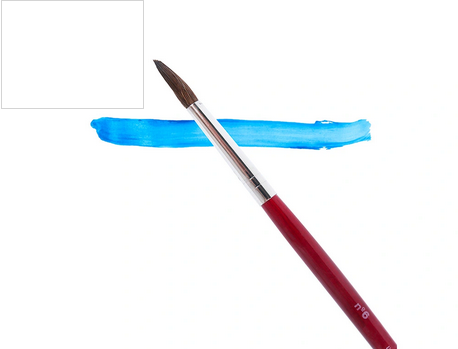 Pinceau liderpapel bois virole chromée aquarelle nº6