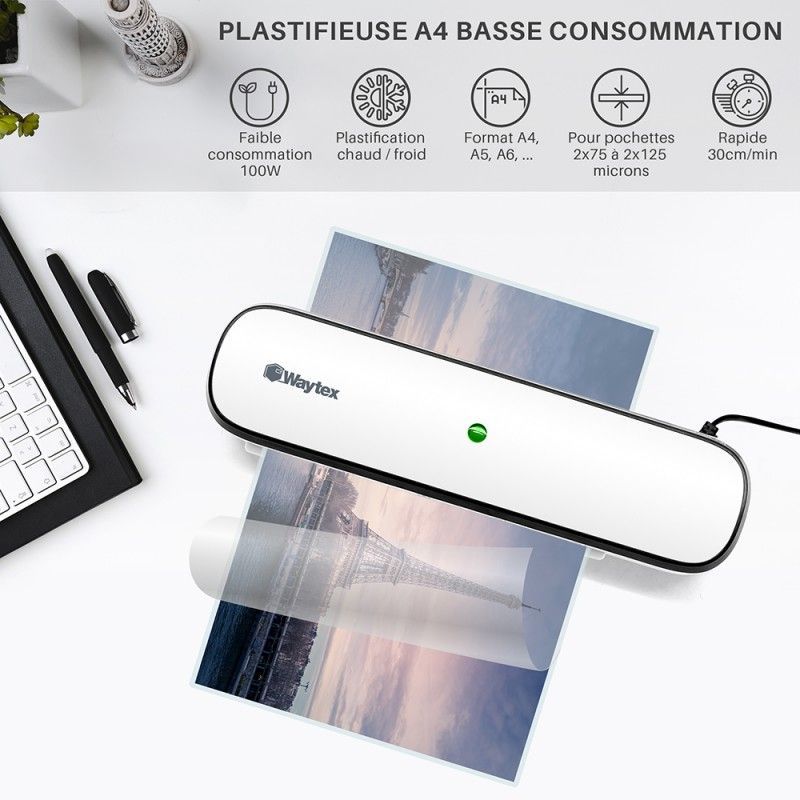 Plastifieuse A4 A5 A6 A7 simple et rapide
