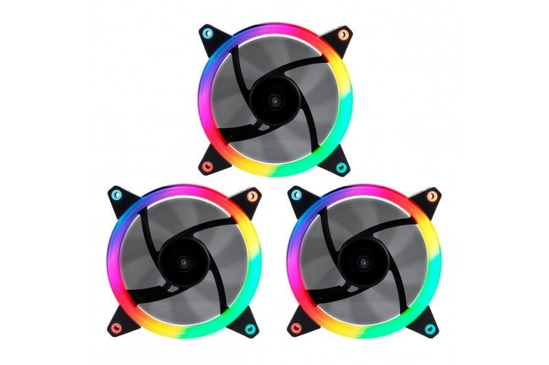 VENTILATEUR Fan CANDY 30 ARGB Ring Led 120MM pack de 3