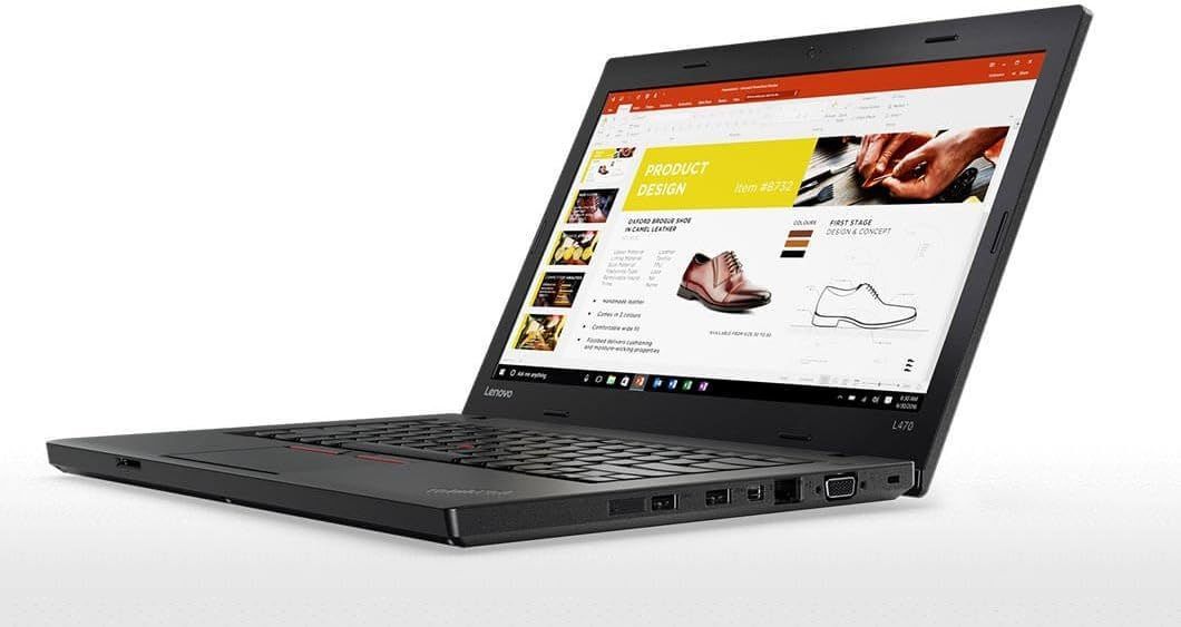 Lenovo ThinkPad L470 Windows 11 Pro – i3-6100U, 500 Go de RAM, 8 Go HD 14" (11366 x 768) Mat Display, Intel HD Graphics 520