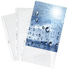 DURABLE Pochettes perforées, A4, PP, transparent, 0,045 mmouvertes en haut, perforation universelle, avec bande perforée renforcée contenu: 10 pièces