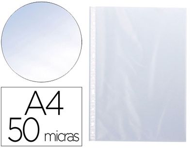 Pochette q-connect polypropylène lisse 5/100e perforée a4 cristal antistatique sachet 10 unités. Pochette q-connect polypropylène lisse 5/100e perforée a4 cristal antistatique sachet 10 unités.