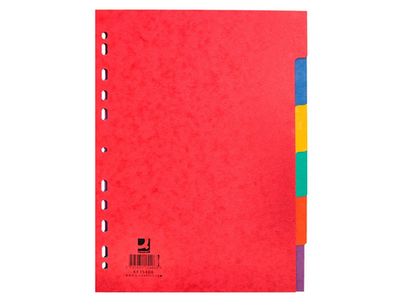 Q-CONNECT
Intercalaire q-connect carte lustrée 225g 6 positions a4 210x297mm.