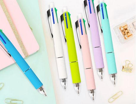 Stylo-bille 4 couleurs 5 en 1