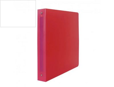 Classeur 4 anneaux polypro office plast dos 30mm 32x25 cm rouge