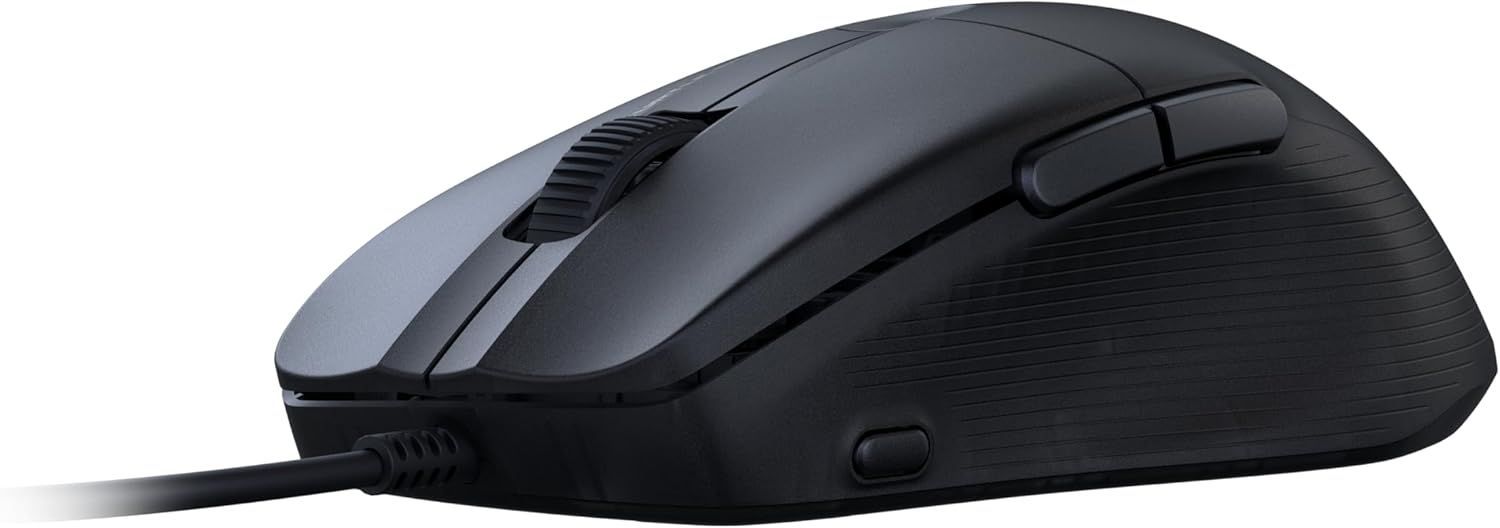 Souris Gaming Ergonomique ultralégère RGB, Turtle Beach Pure SEL , capteur Optique DPI 8K, Touches mécaniques, système de prétension, Patins en PTFE Pur, éclairage RGB - Noir