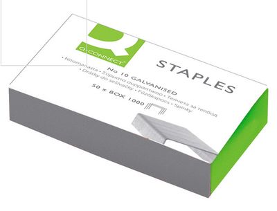 Agrafe q-connect modèle nº10 galvanisée boîte 1000 unités.