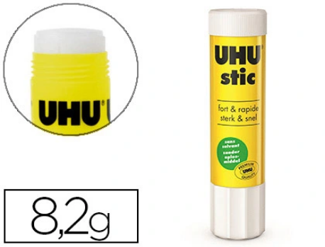 Colle blanche uhu stic papier carton sans solvant lavable bouchon anti-séchage bâton 8.2g. Colle blanche uhu stic papier carton sans solvant lavable bouchon anti-séchage bâton 8.2g.