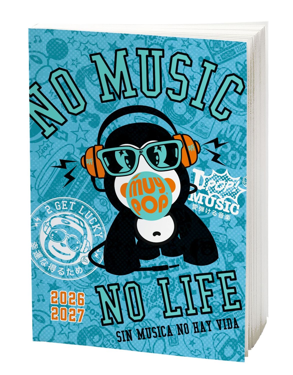 Agenda Nomusic- 1 jour par page - 12,5 x 17,5 cm - Oberthur
