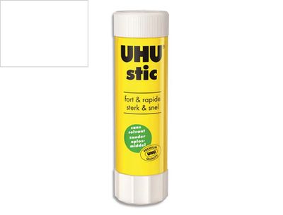 Colle blanche uhu stic papier carton sans solvant lavable bouchon anti-séchage bâton 40g. Colle blanche uhu stic papier carton sans solvant lavable bouchon anti-séchage bâton 40g.