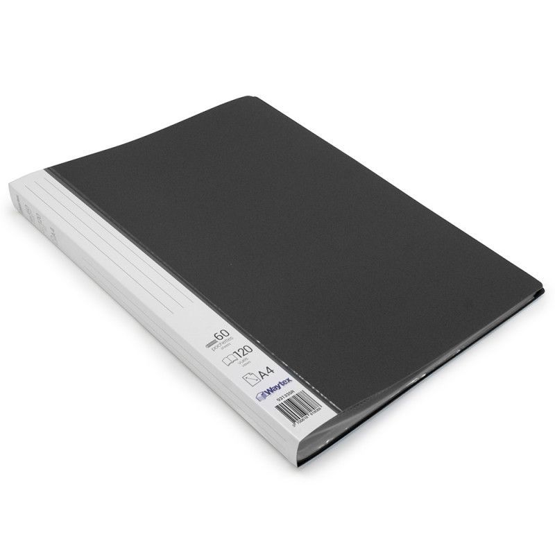 Protège Doc A4 120 Vues 60 Poch Polypro Premium Identifiable - Noir Protège Doc A4 120 Vues 60 Poch Polypro Premium Identifiable - Noir