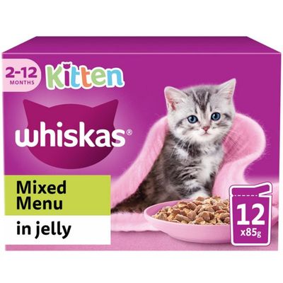 WHISKAS 2-12mths Mixed Menu in Jelly 12x85g