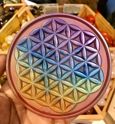 Chakra Flower of Life Charging Plate