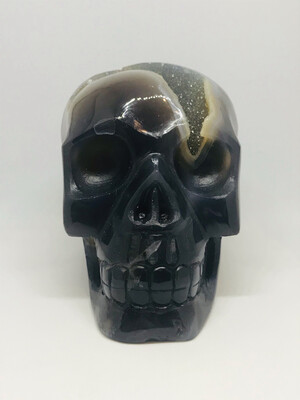 Brown Agate Skull