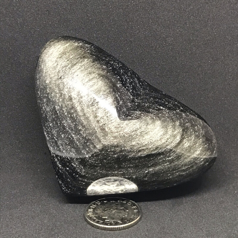 Golden Sheen Obsidian Heart