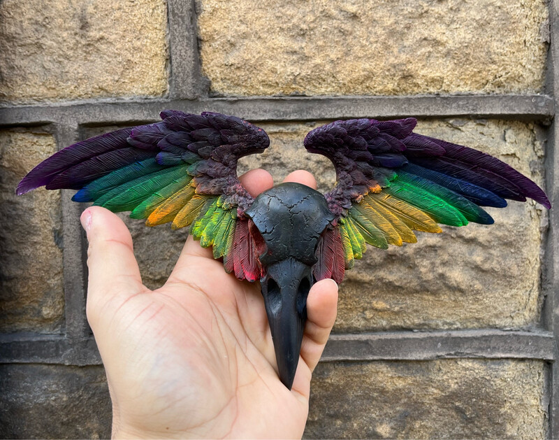 Neon Chakra/pride Crow