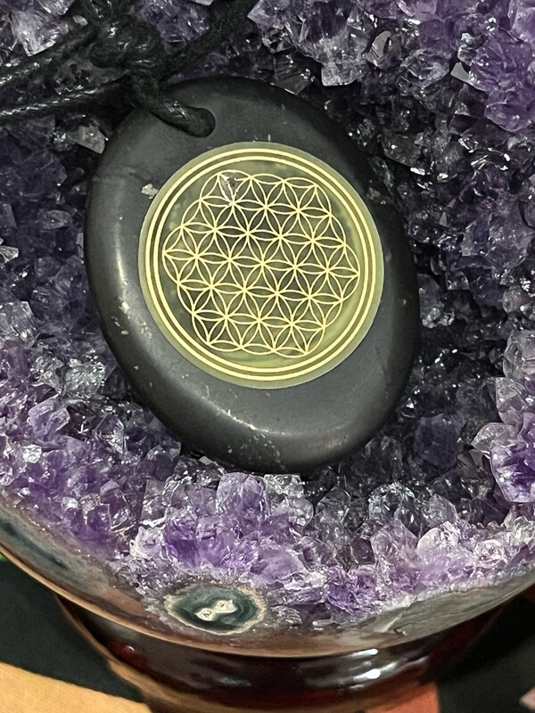 EMF Flower Of Life Shungite Long
