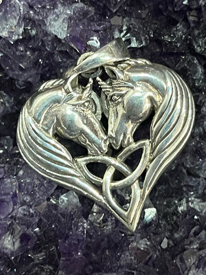 Unicorn Heart Pendant