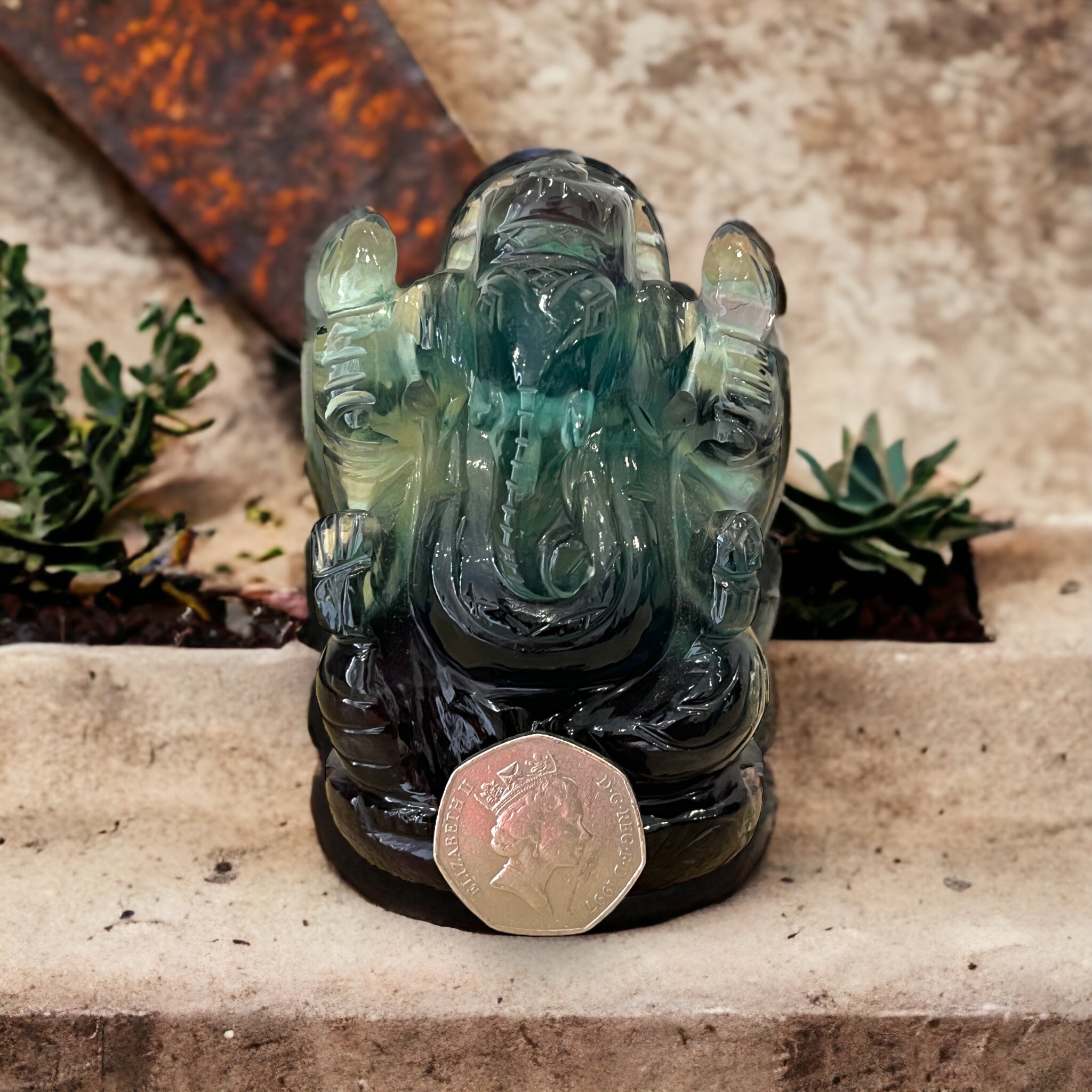 Fluorite Lord Ganesh
