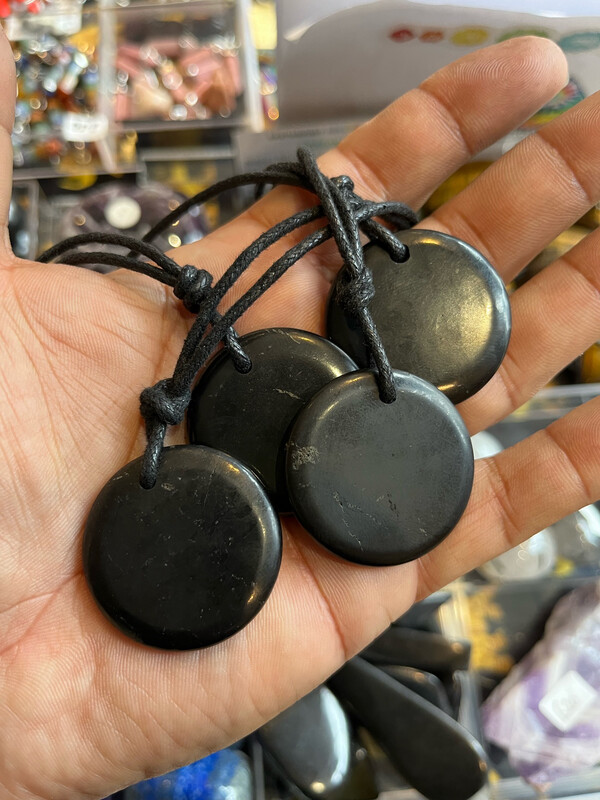 Shungite Round Pendant