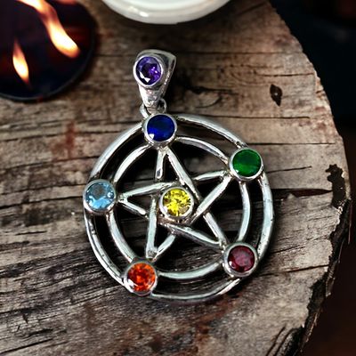 Chakra Pentacle Pendant