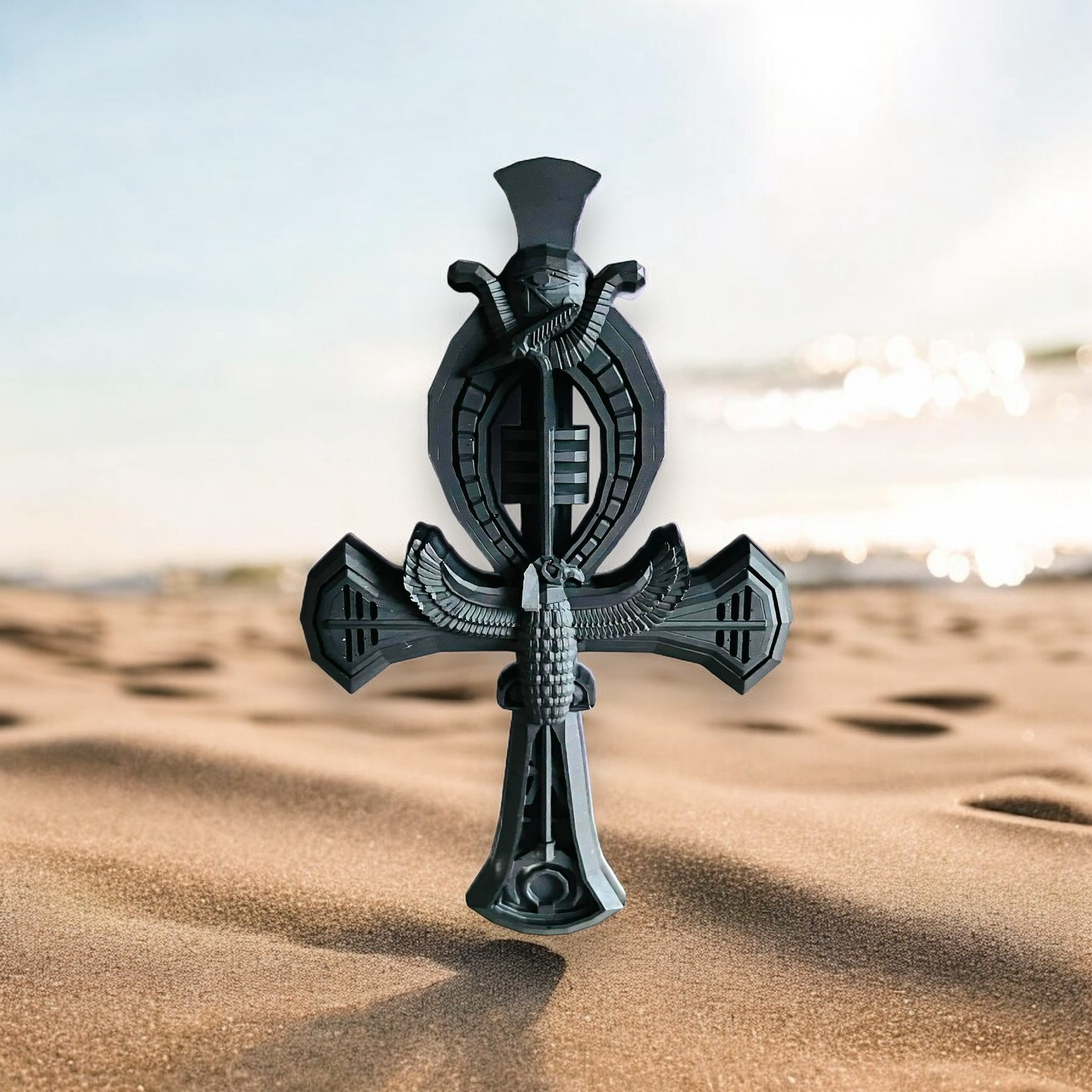 Shungite Ankh