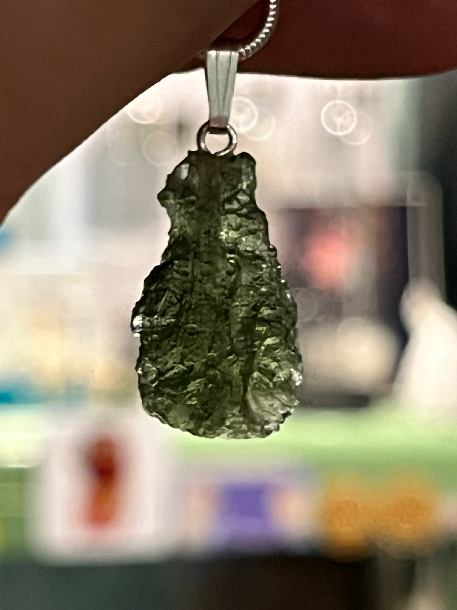 Moldavite Pendant 1