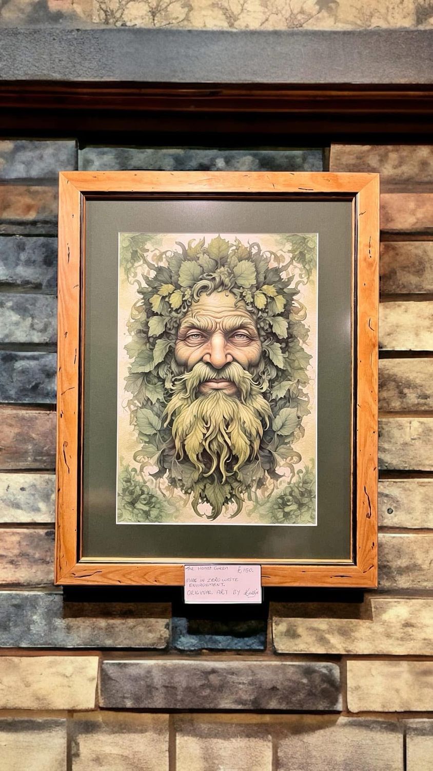 Green Man Framed Art