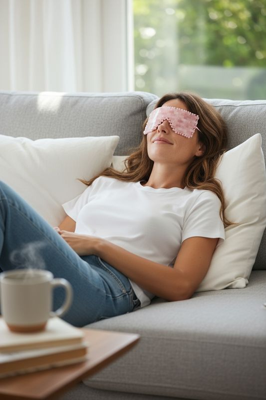 Rose Quartz Eye Mask