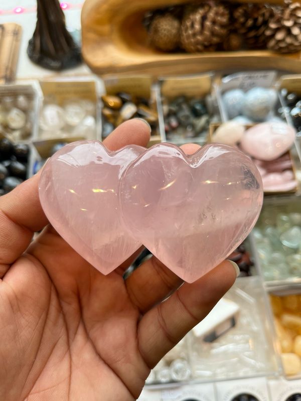 Rose Quartz Twin Hearts Rose Quartz Twin Hearts