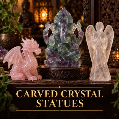 Carved Crystal Statues