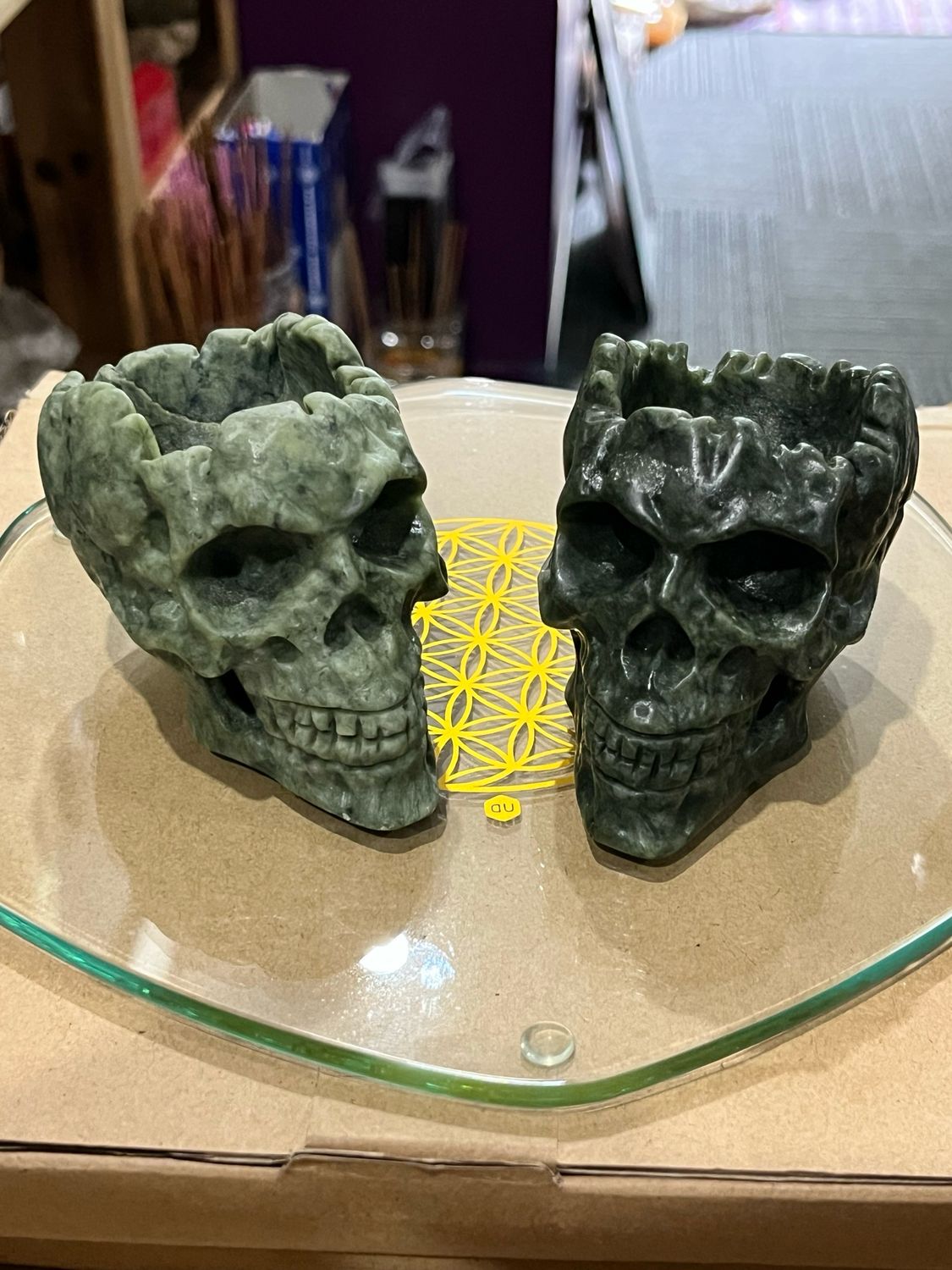 Snakeskin Jasper Skull