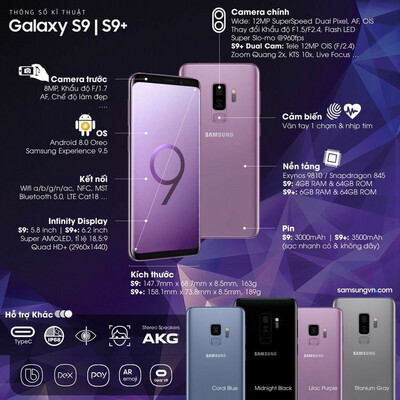 SAMSUNG GALAXY S9 64GB