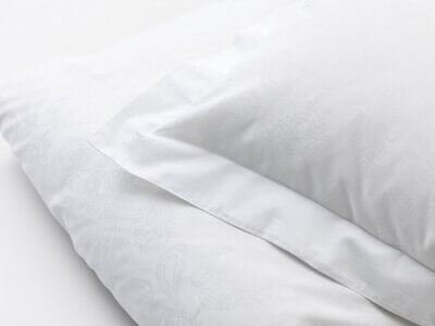 DUX Bettbezug Paisley weiß 140x200 cm