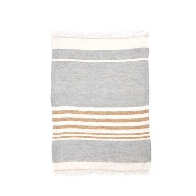 Libeco Belgian Towel Ash Stripe 110x180 cm, Libeco Libeco Belgian Towel Ash Stripe 110x180 cm, Libeco